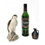 Whisky - Beneagles Osprey Ceramic Whisky Decanter, modelled by D. Lyttleton 1977, blended scotch