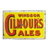 An Enamelled Advertising Wall Sign, Windsor Gilmour's Ales, circa early to mid XX Century, featuring