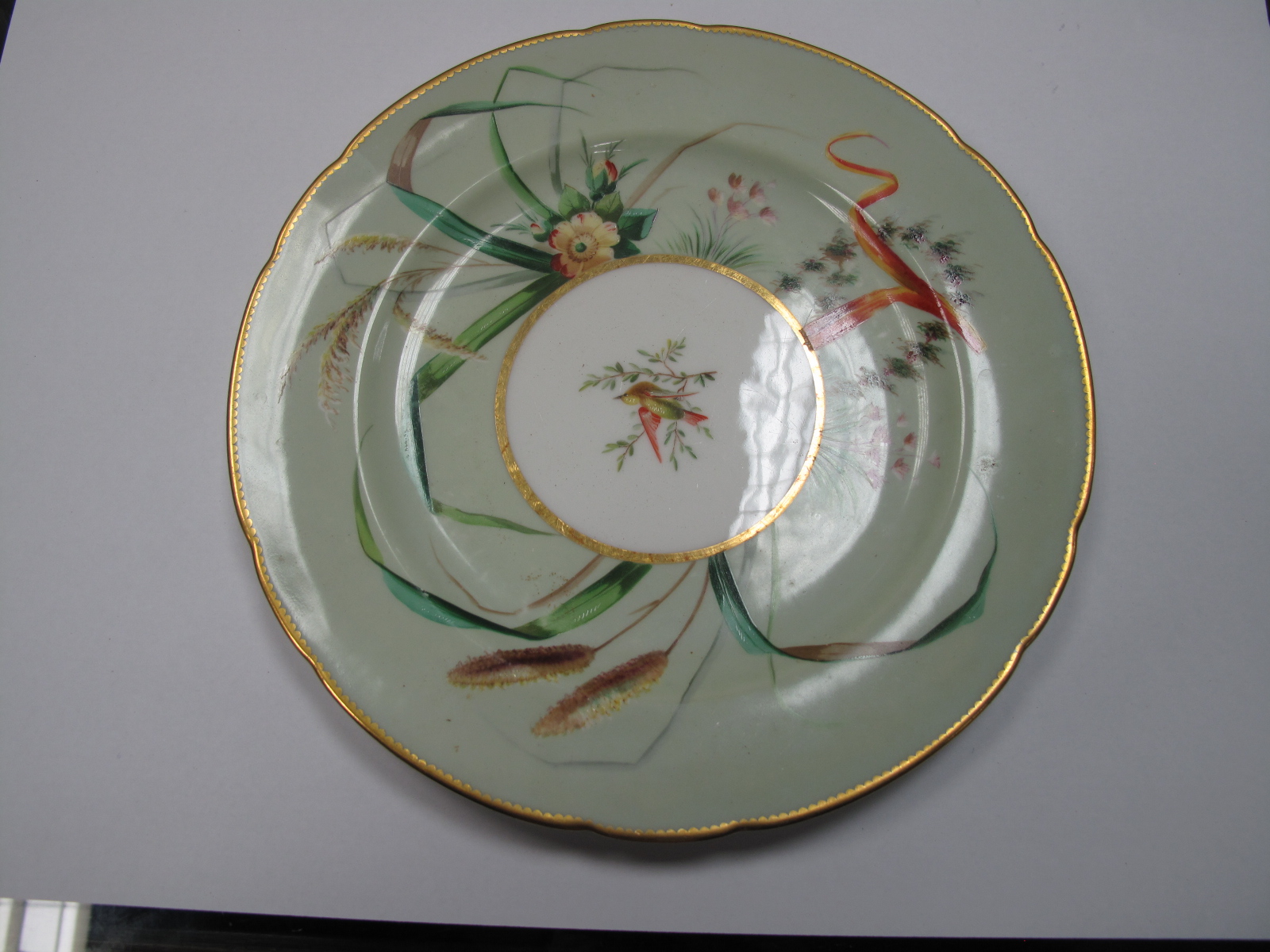 Eight Late XIX Century Minton Porcelain Plates, of shaped circular form , painted with sprays of - Image 9 of 10
