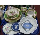 Minton Table Ware, Wedgwood, Jasper Ware, Coalport, cabbage bowl etc:- One Tray.