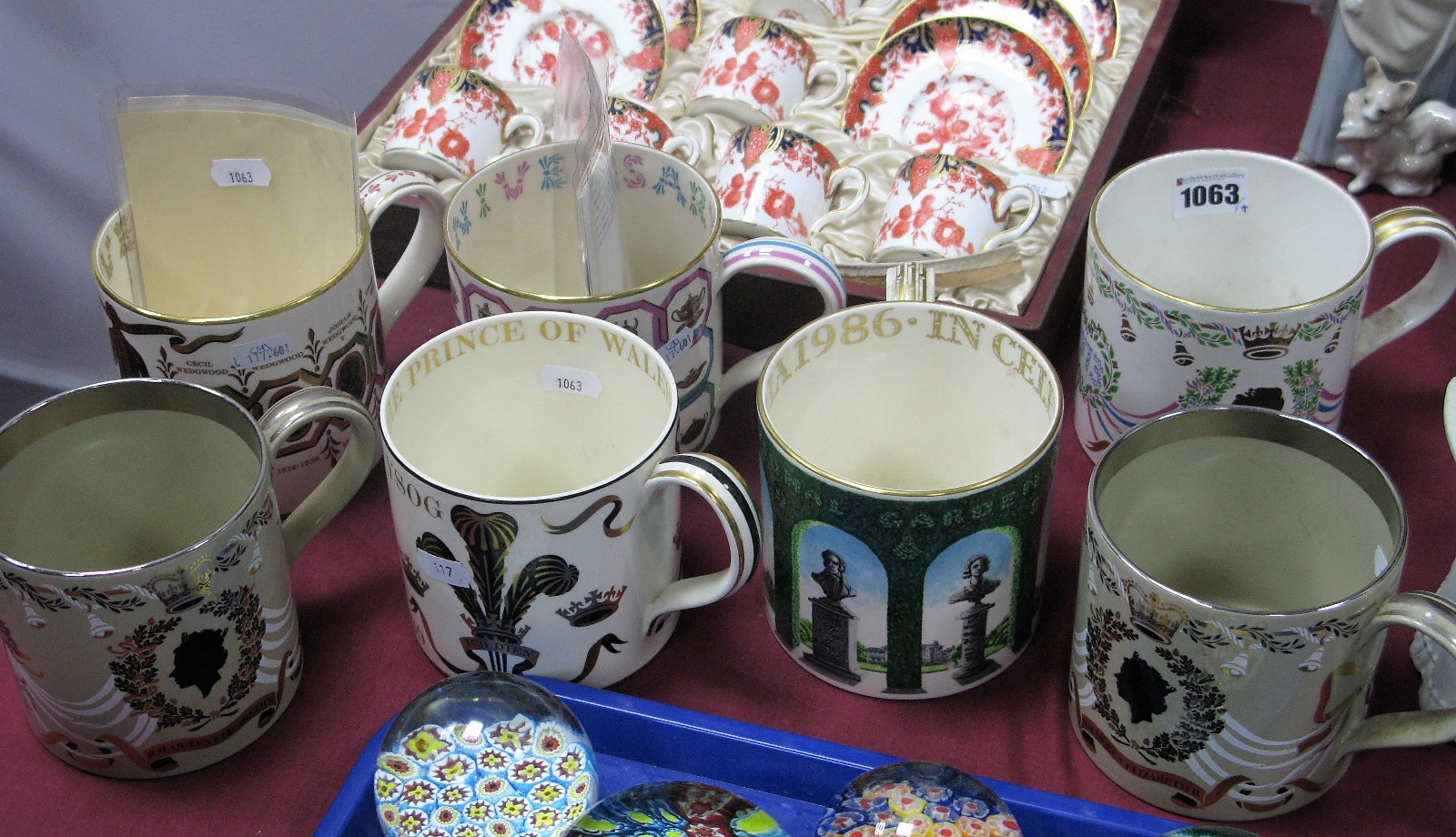 A Wedgwood Pottery Mug, designed by Richard Guyatt, to commemorate the 25th Anniversary of Her