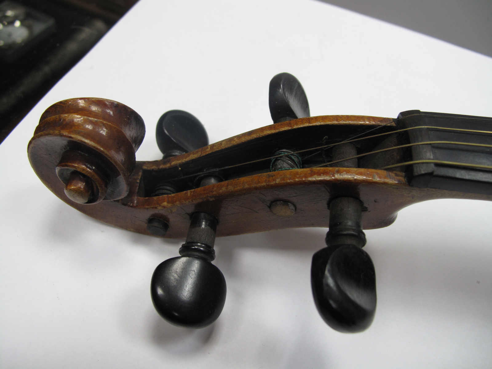 An Early XX Century Violin, with two piece back, bears label "Copy of Jacobus Steiner, - Image 3 of 5