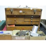 A Neslein Tool Chest with Large Quantity of Tools, Moore & Wright, Dormer etc.