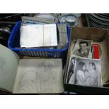 Film/Music Interest: A collection of 1940/60's signed black and white promotional photographs to