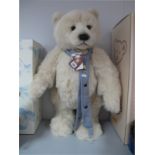 A Modern 'Charlie Bears' Jointed Teddy Bear Named Ivory, able to stand or sit, approximately 27"