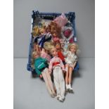A Collection of Seven Modern Dolls, including four original Sindy Dolls and assorted clothing