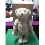 A Modern Steiff Jointed Teddy Bear #038297, Teddy Old Gold, 52cm high, certified No. 01518. Boxed