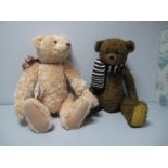 Two Modern Teddy Bears, includes 'Freya', handcrafted by Jane Humme for Teddy Bears of Witney,