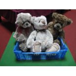Three Modern Jointed Teddy Bears by Charlie Bears, approximately 15" high CB630041B, 'Meadow'