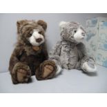 Two Modern Jointed Teddy Bears by Charlie Bears, both approximately 21" high, 'Graeme' and '