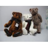 Three Modern Teddy Bears, jointed, between 17" and 19" high, including Woolley Pulley from Charlie