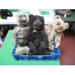 Three Modern Jointed Teddy Bears by Charlie Bears, approximately 14" - 18" high including