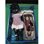 An Early XX Century Bisque Headed Armand Marseilles Dressed Doll, in a tartan outfit. Head stamped