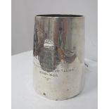 A Hallmarked Silver Mug, "Ready Aye Ready Presented to the Members of The Durban Club by H.M.Ships