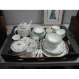 Worcester 'English Garden' Table Ware, of approximately thirty six pieces:- One Box