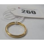 A 22ct Gold Plain Band.