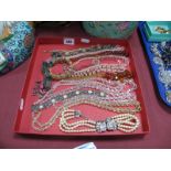 Vintage and Later bead Necklaces, bracelets, etc.