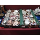 A Collection of XIX Century and Later Mason's/Ashworth Cups and Saucers, various patterns; plus