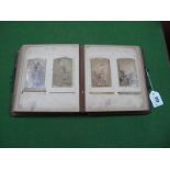 A XIX Century Leather Backed Photo Album, containing period images.
