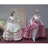 Coalport China Figurines, 'Millennium Debut' and 'Olivia'. (2)