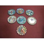 Seven Collectors Plates From The Legend of King Arthur Series, No's 1-7, all boxed with