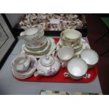 Alicia Tea For Two, Doulton V1566, Shelley posy spray, tea ware. One Tray