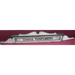 Late XIX Century 'Choice Perfumery' Pediment Sign, in gilt lettering on glass panel, surround