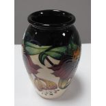 A Moorcroft First Quality Anna Lily Vase, by Nicola Slaney, shape 393/5, 13cm high.