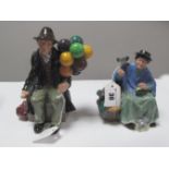 Royal Doulton Figurines, 'The Balloon Man' HN1945 and 'Tuppence a Bag' HN2320. (2)
