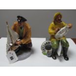 Royal Doulton Figurines, 'Sailors Holiday' HN2442 and 'The Boatman' HN2417. (2)