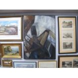 Jill Bloodworth, 2nd Floor, Brixton Windmill, Looking Down, oil on canvas, 105 x 76cm, Vision