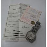 An Omega Seamaster Automatic Gent's Stainless Steel Wristwatch, with paperwork.