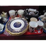 Royal Worcester Nelson Bi-Centennial Loving Cup, No.125/200; Regimental plates for Princess Louise's