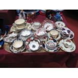 A Collection of XIX Century and Later Mason's/Ashworth Cups and Saucers, various patterns:- One