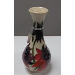 A Moorcroft First Quality Red Ruby Vase, by Emma Bossons, shape 80/6, 16.5cm high.