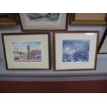 Terry Gorman, John Ruskin, Alan Ingham, G. Cowtone Signed Prints. (4)