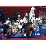 Coppercraft, Metson and Other Pottery Dogs:- One Tray
