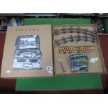 A Mid XX Century 'O' Gauge Tinplate Railway Set, by Joustra of France. In reproduction box.