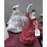 Coalport China Figurines, 'Lilac Time' and 'Flamenco'. (2)
