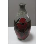 A Moorcroft First Quality Lest We Forget Vase, by Kerry Goodwin, shape 9/9 No.edt 307, 23cm high.