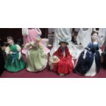 Royal Doulton Figurines, 'Debbie' HN 2385 'Linda' HN 2106, 'Fair Maiden', HN 2211, 'Francine',
