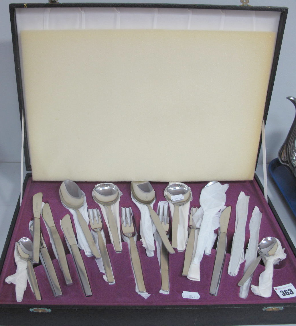 A Canteen of H. Housley & Sons Ltd (Sheffield) Stainless Steel Cutlery.