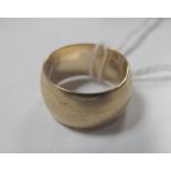 A 9ct Gold Wide Plain Wedding Band.