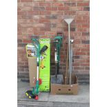 Two Grass Trimmer's, (boxed and loose), and other garden tools. (untested sold for parts only)