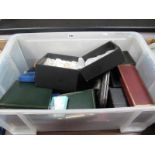 Assorted Silver and Jewellery Cases and Boxes:- One Box