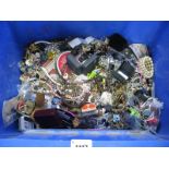 A Large Mixed Lot of Assorted Costume Jewellery:- One Box