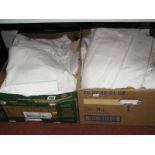 Two Boxes of Cotton Sheets.