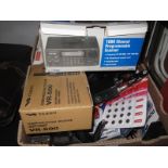 Communications Receivers, CCTV camera kits, satellite receiver, 1000 channel scanner etc:- One Box