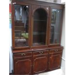 A Mahogany Effect Wall Unit.