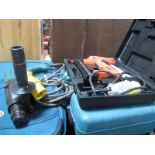 Tools, Dewalt DW563 Rotary Hammer Drill, a Makita HR2410 Hammer Drill, a Tacwise Nail Gun, (all